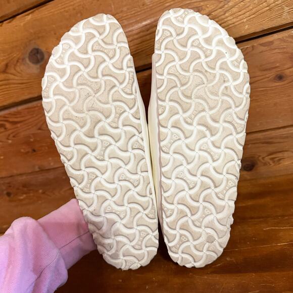 Birkenstock Women Arizona Essentials EVA Sandal White Rubber Size 39 US 8 - Picture 6 of 8